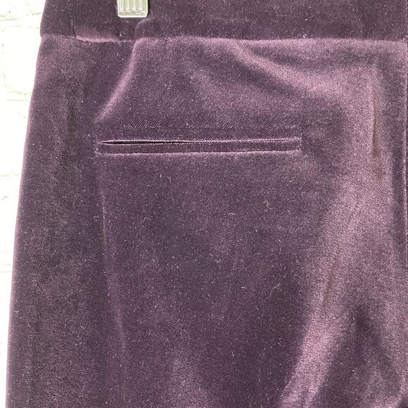 Theory Purple Corduroy Pants Straight Size 6 - Picture 9 of 10